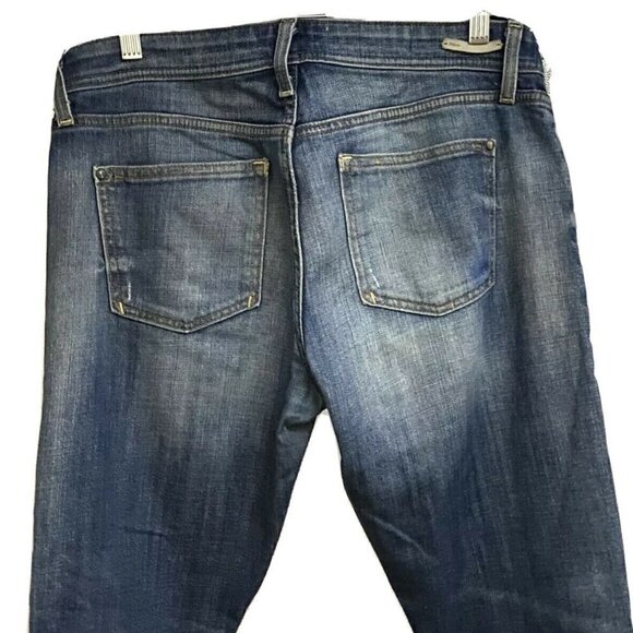 Anthropology Pilcro The Letterpress Hyphen Distress Cuffed Jeans 28x29 Stretch - Picture 4 of 10